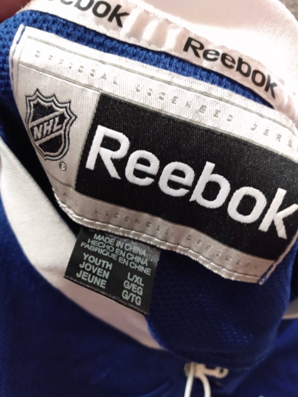 Reebok Morgan Rielly Toronto Maple Leafs Hockey Jersey youth L/XL NHL - Picture 3 of 8